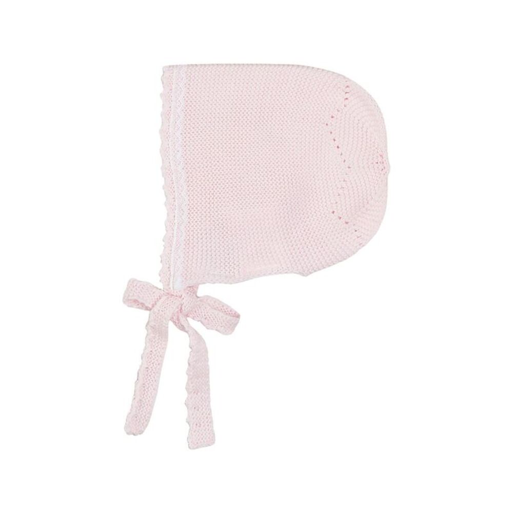 Pepa London Girls  Lace Detail Knitted Bonnet